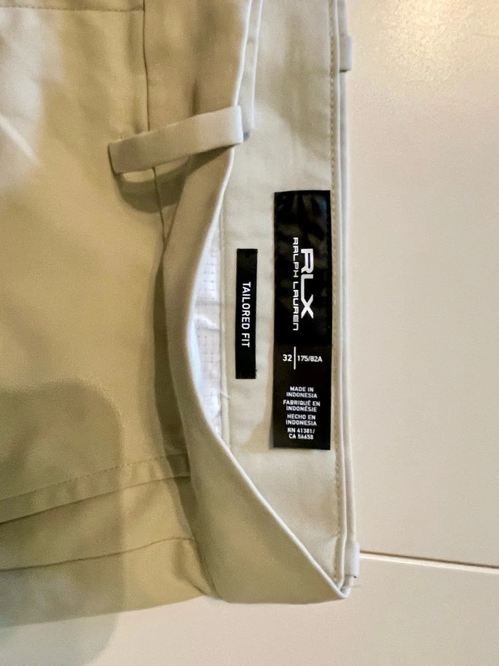 Ralph Lauren RX- Men's Khaki Flat-Front Shorts